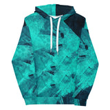 Men's Abstract Green Hoodie