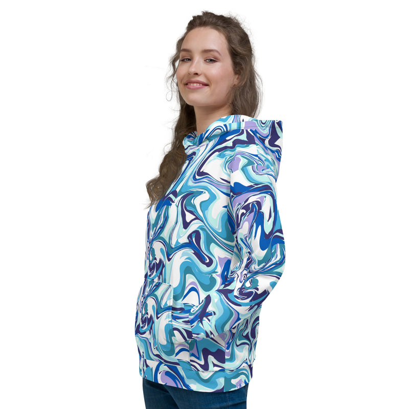 Women's Melting Blue Hoodie