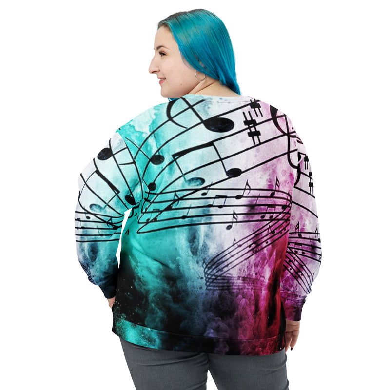 Women's Musical Score Sweatshirt