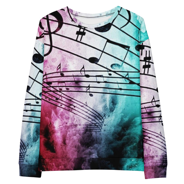 Women's Musical Score Sweatshirt