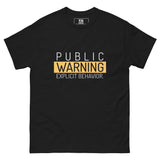 Men's Public Warning T-shirt