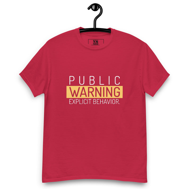 Men's Public Warning T-shirt