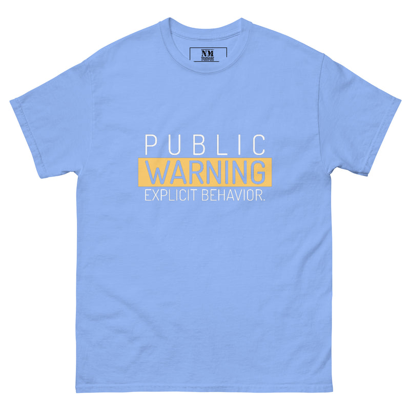 Men's Public Warning T-shirt