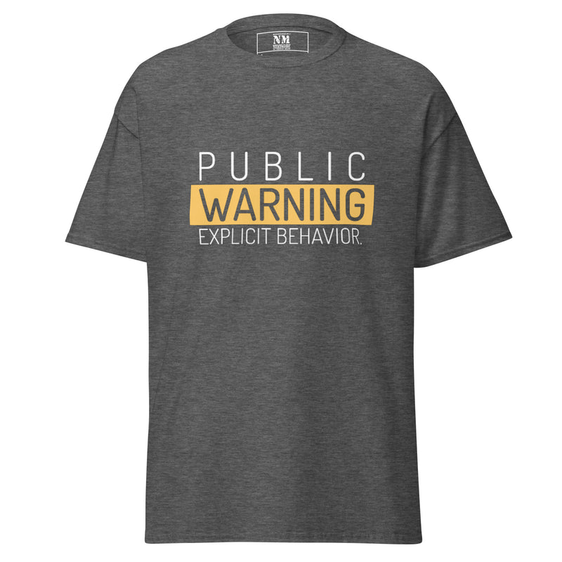 Men's Public Warning T-shirt