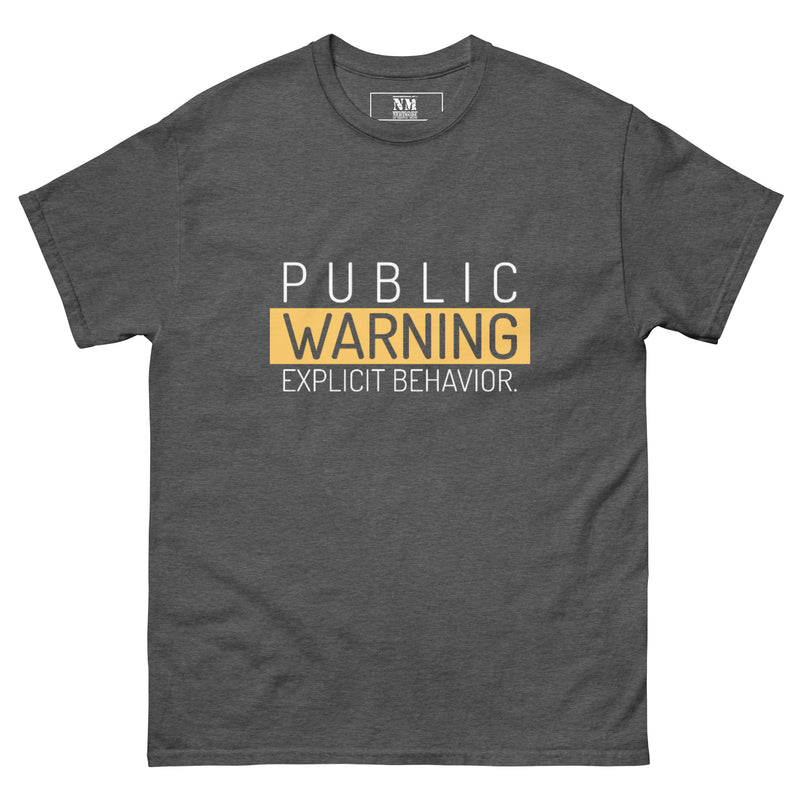 Men's Public Warning T-shirt