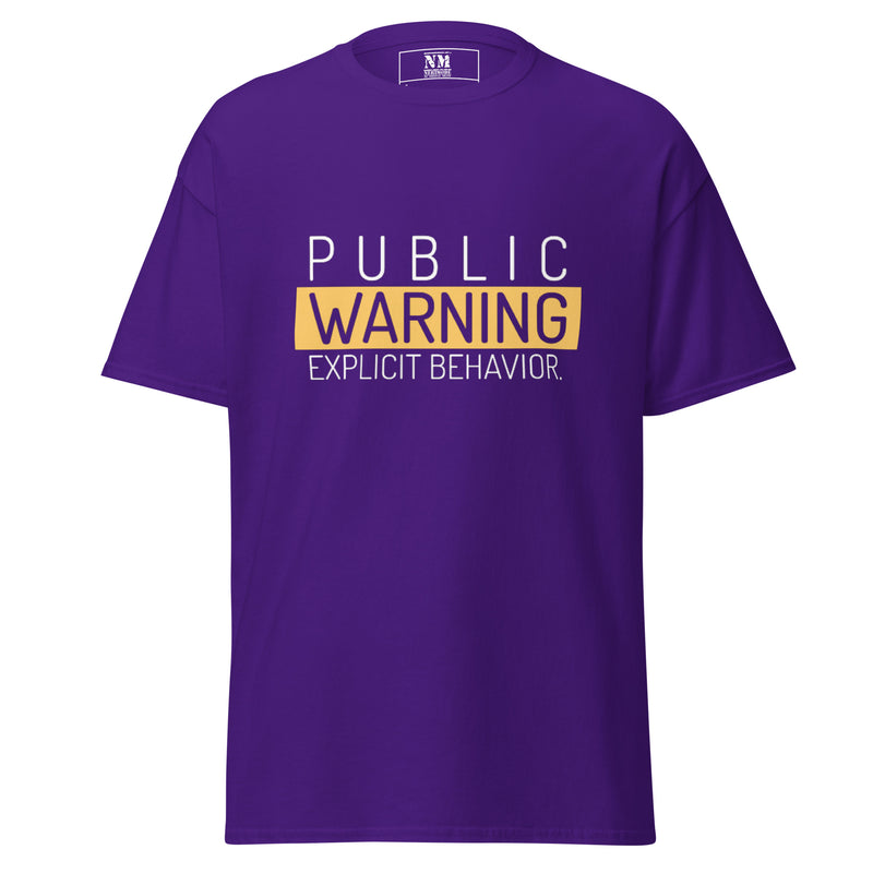 Men's Public Warning T-shirt